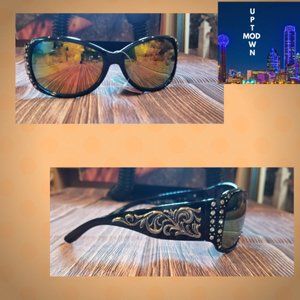 Montana West Boot Scroll Collection Sunglasses NWT